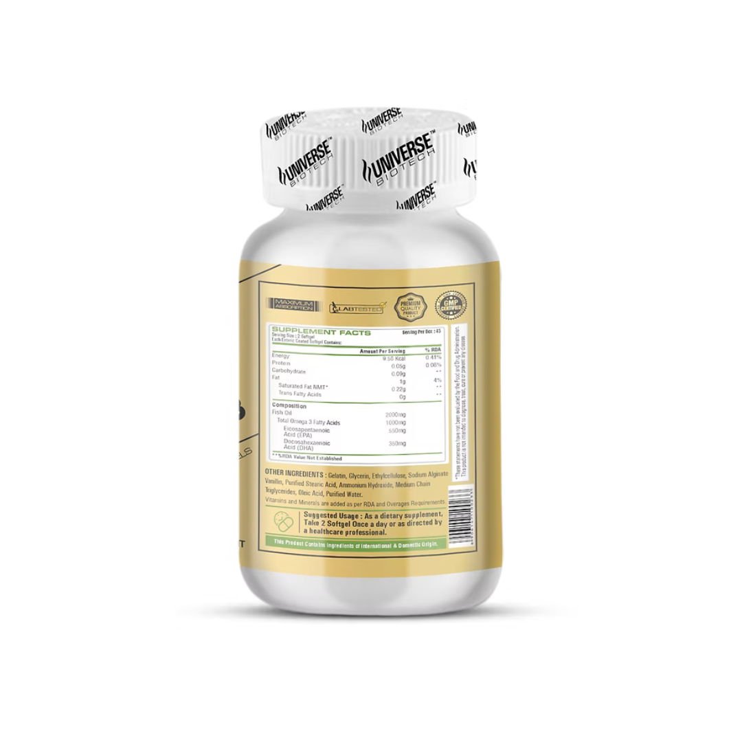 Universe Biotech Omega-3, 90 Softgels