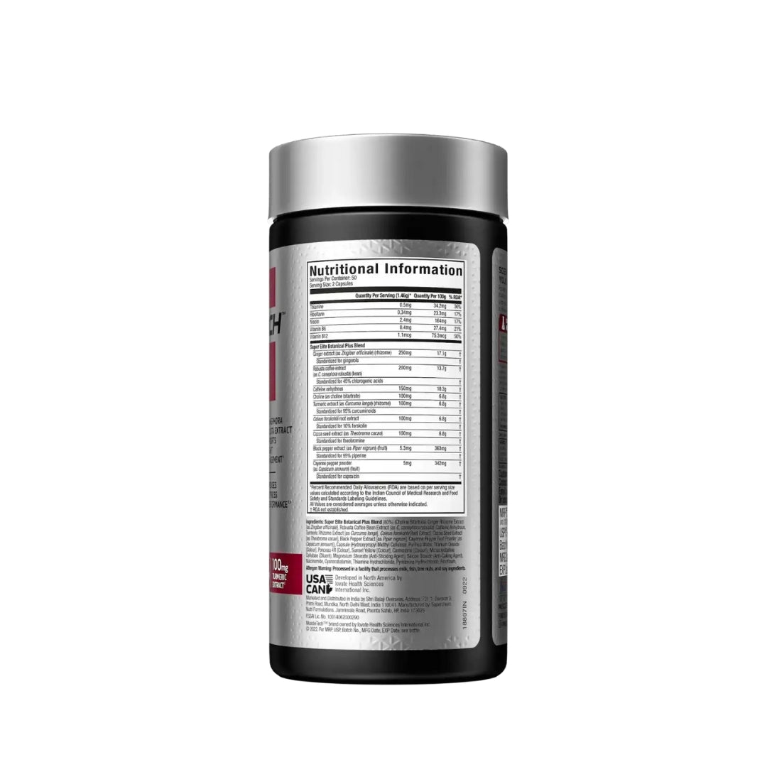 Muscletech Hydroxycut Super Elite Fat Burner 100 veggie capsules