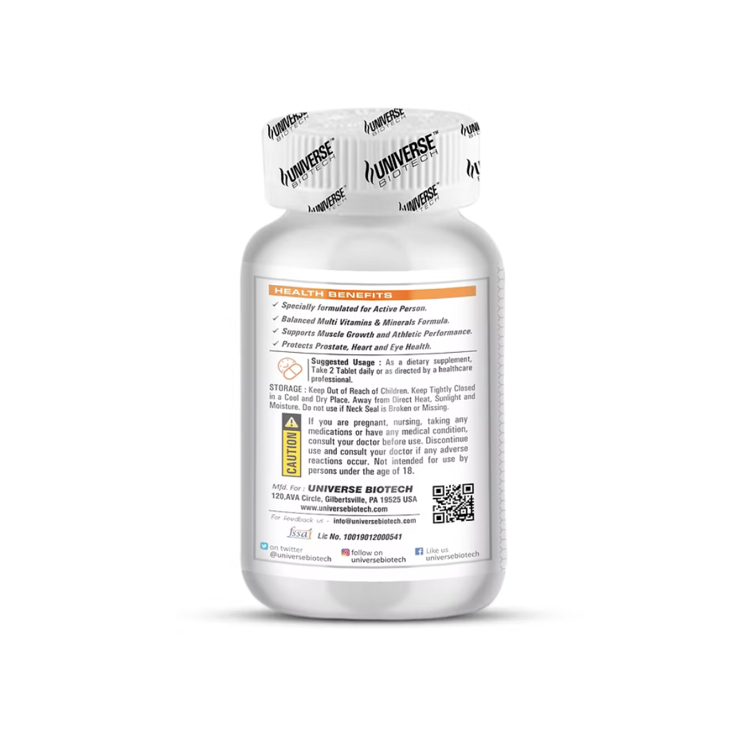 Universe Biotech Multivitamins, 100 Tablets