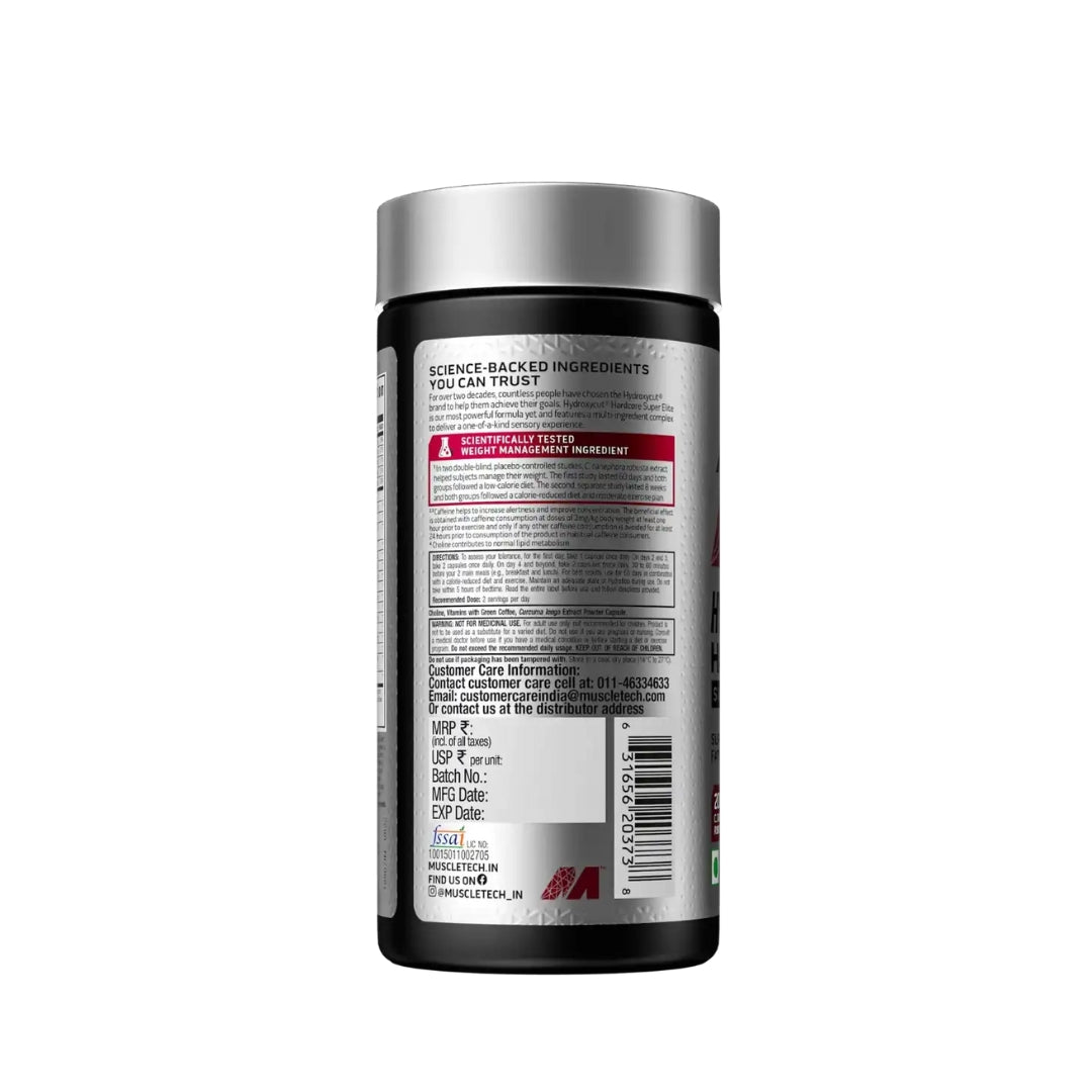 Muscletech Hydroxycut Super Elite Fat Burner 100 veggie capsules