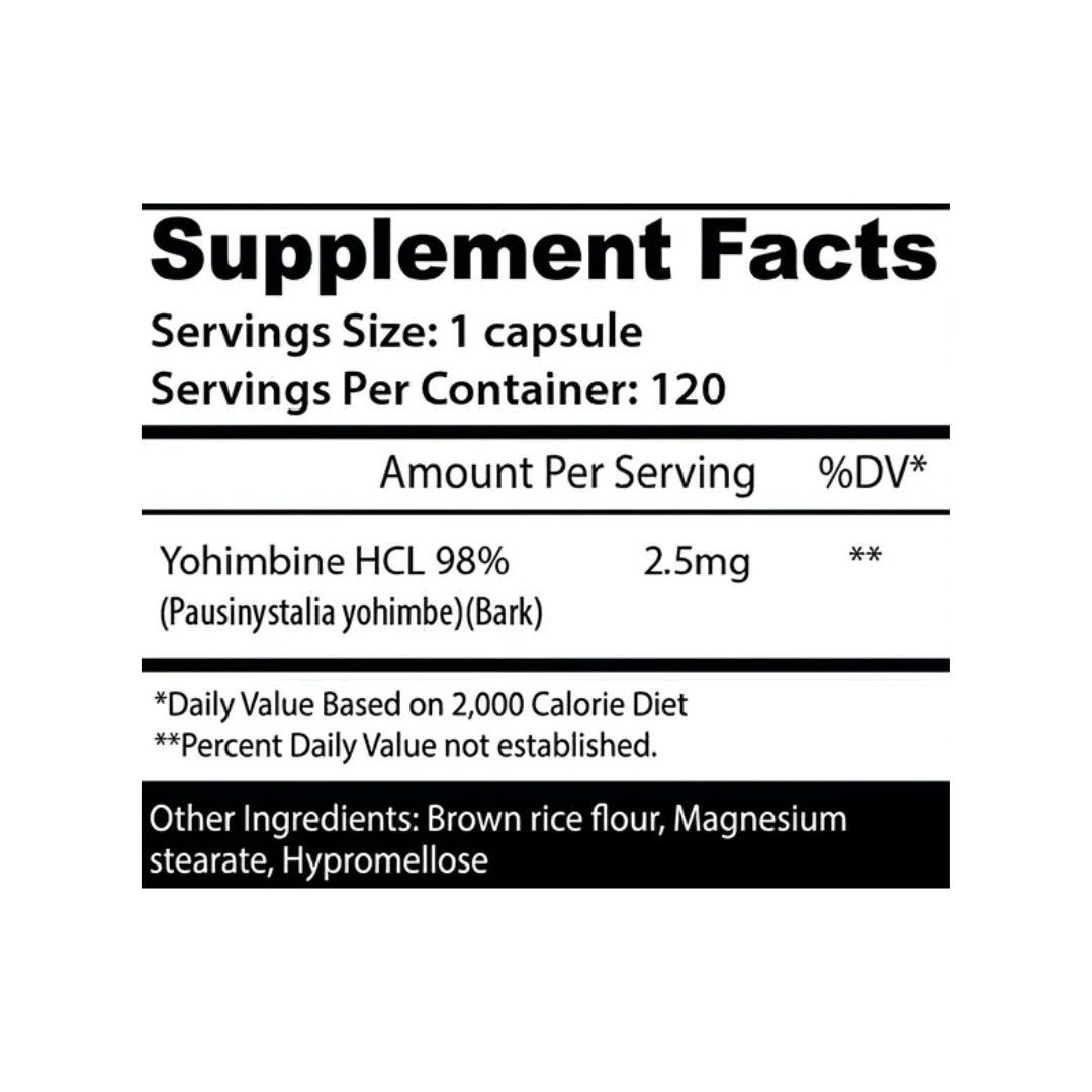 Insane Labz Yohimbine HCL – 120 Capsules