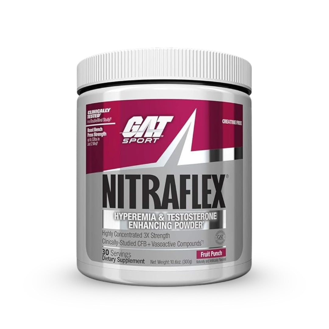 GAT Sport Nitraflex Fruit Punch Flavour powder -Pack of 30 Servings