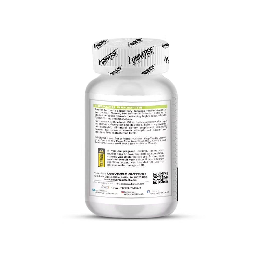 Universe Biotech ZMA, 90 Capsules