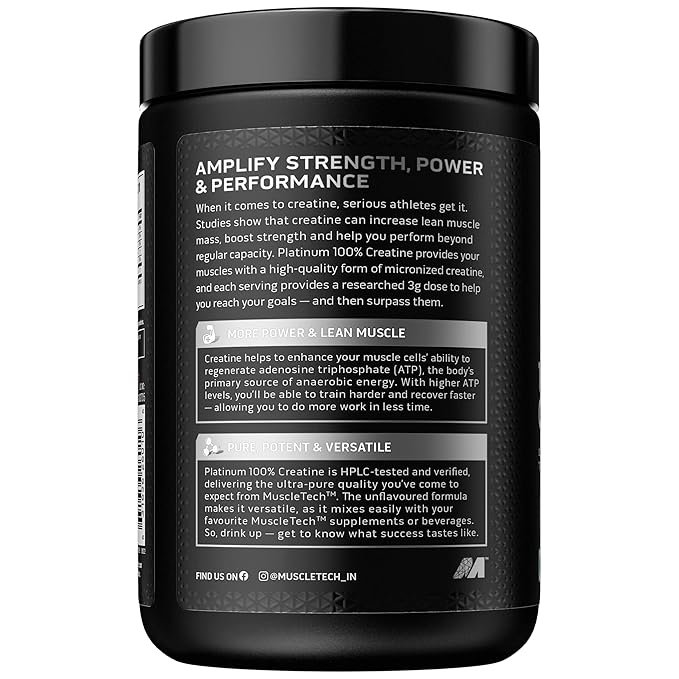 MuscleTech Platinum 100% Creatine Powder 250gm (Pack of 3)