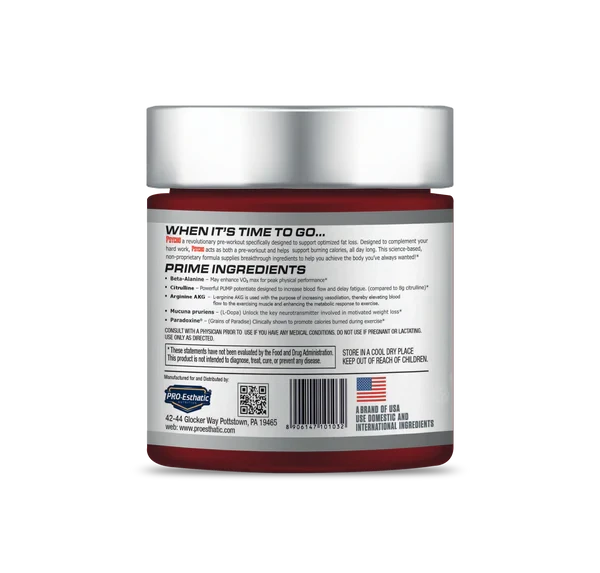 Pro-Esthatic Nutrition Psycho Pre-Workout