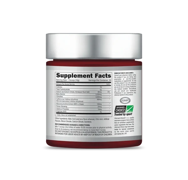 Pro-Esthatic Nutrition Psycho Pre-Workout